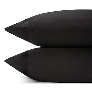 Matouk Nocturne Sateen Standard Pillowcase, Pair In Black