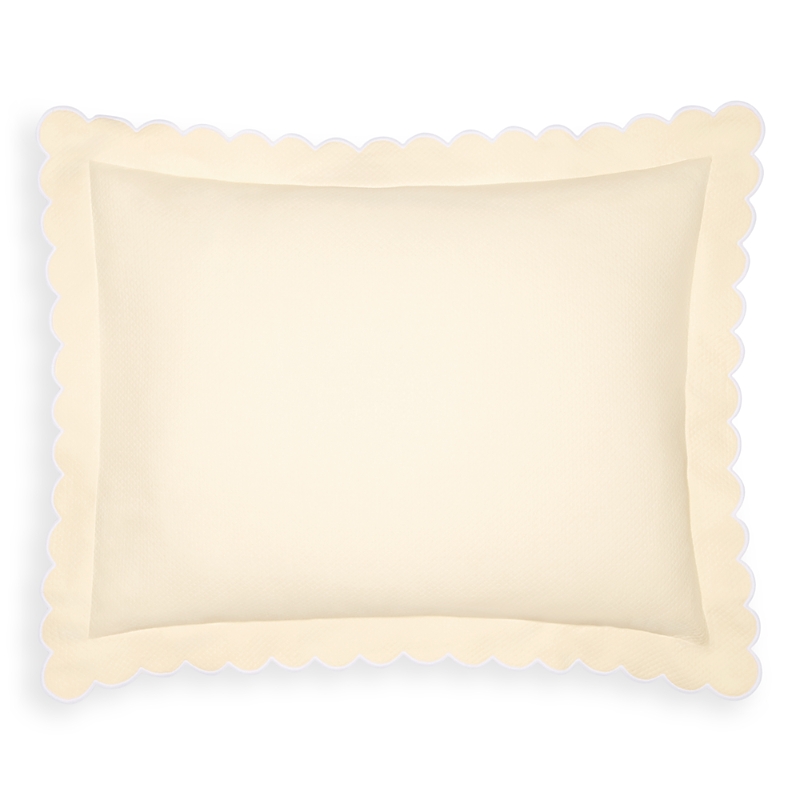 Matouk Diamond Pique Standard Sham In Ivory