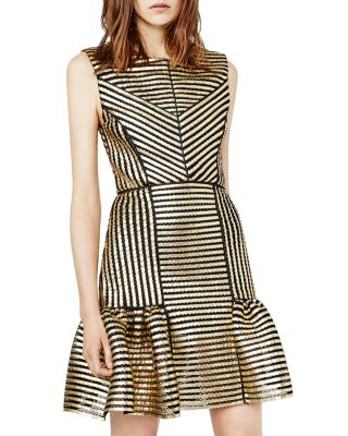 dress with mesh Rosalia Mocha Mesh Maxi Dress - S Size - Women's Dresses