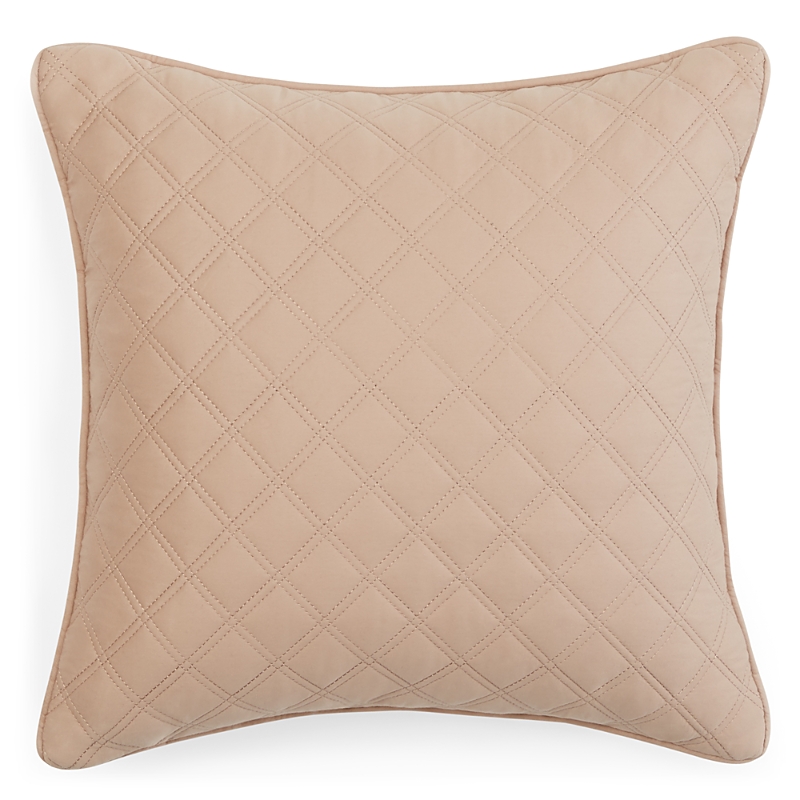 Hudson Park Collection Hudson Park Double Diamond Decorative Pillow, 16 X 16 - Exclusive In Champagne