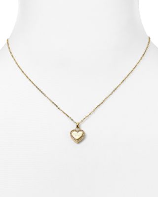 michael kors heart necklace gold