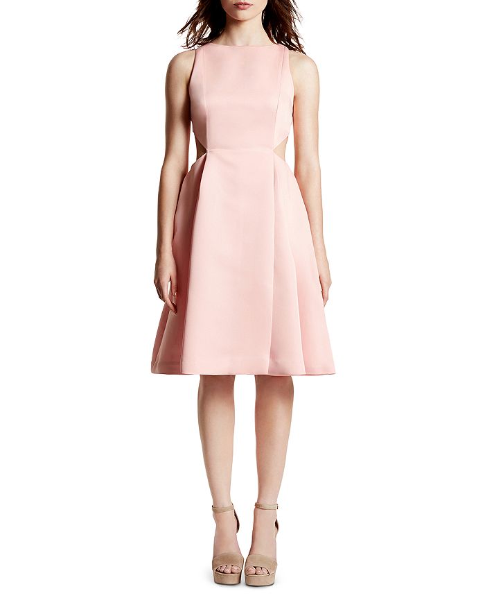 Halston heritage shop cutout dress