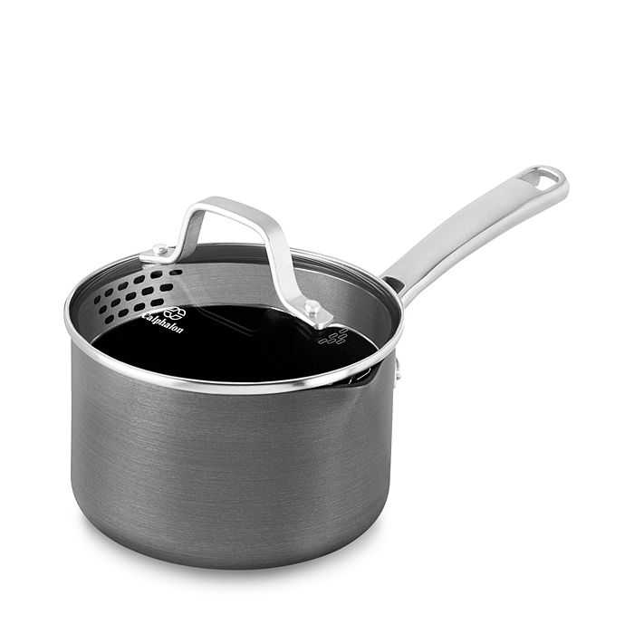 Calphalon Classic 3.5 Quart Saucepan with Lid, Stainless Steel