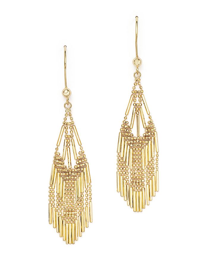 Bloomingdale's 14k Yellow Gold Beaded Dangle Earrings - 100% Exclusive