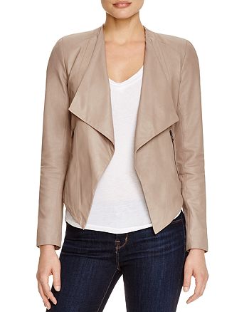 Bb Dakota Siena Draped Leather Jacket Bloomingdale S