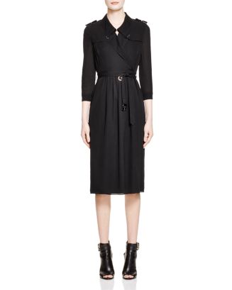 Burberry Agatha Silk Trench Dress | Bloomingdale's