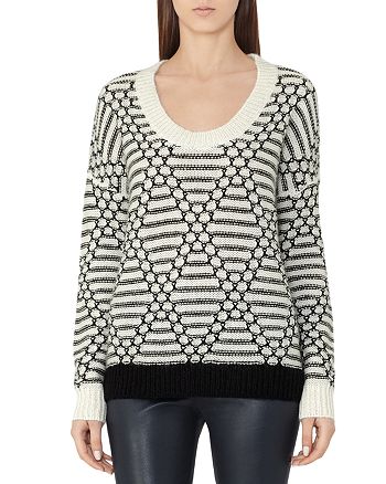 REISS Ellis Cable Knit Sweater | Bloomingdale's