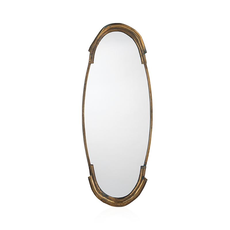 Jamie Young Margaux Mirror In Antiqued Brass In Antique Brass