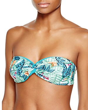 UPC 849226065949 product image for Mara Hoffman Leaf Twist-Front Bandeau Bikini Top | upcitemdb.com