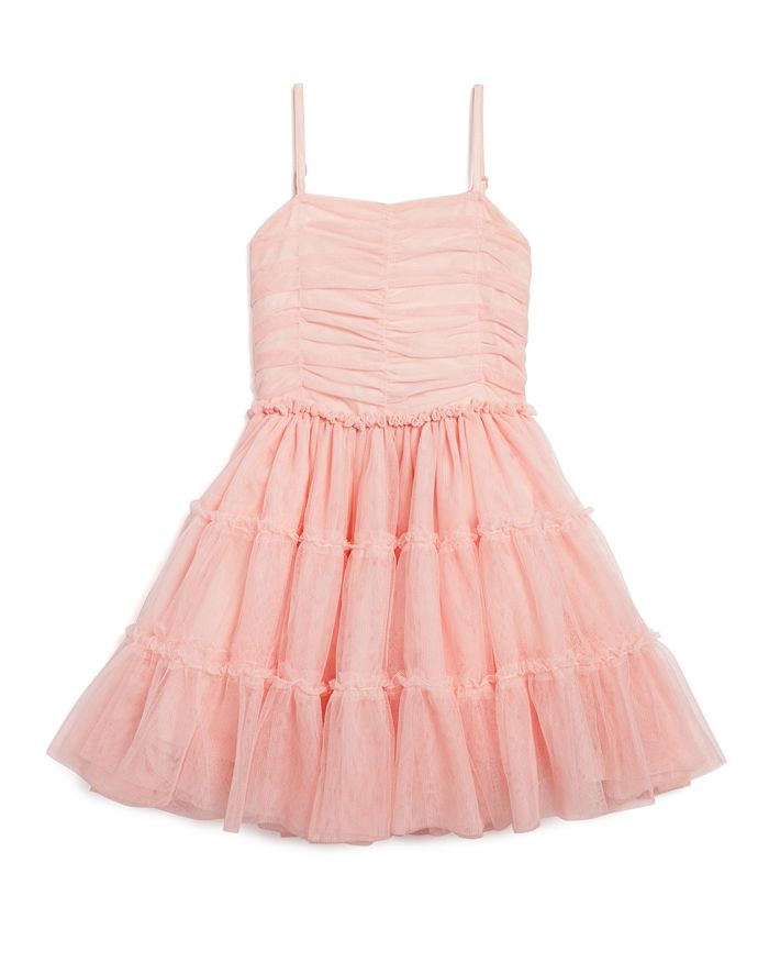 Bardot Junior Girls' Shirred Tiered Tulle Dress - Sizes 4-7