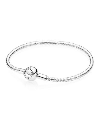 Pandora Moments Collection Sterling Silver Barrel Clasp Bracelet ...