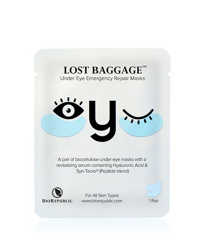 Biorepublic Lost Baggage Under Eye Emergency Repair Mask, 1 Pair