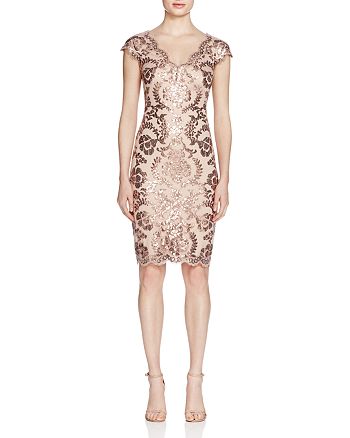 Tadashi Shoji Sequined Lace Dress | Bloomingdale's