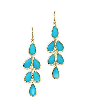 Turquoise Cascade Earrings Pretty Rain Drops Earrings