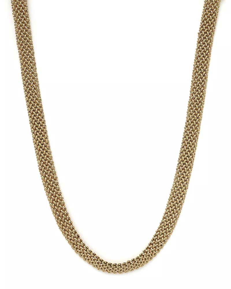 Bloomingdale's Fine Collection Woven Necklace in 14K Yellow Gold, 18