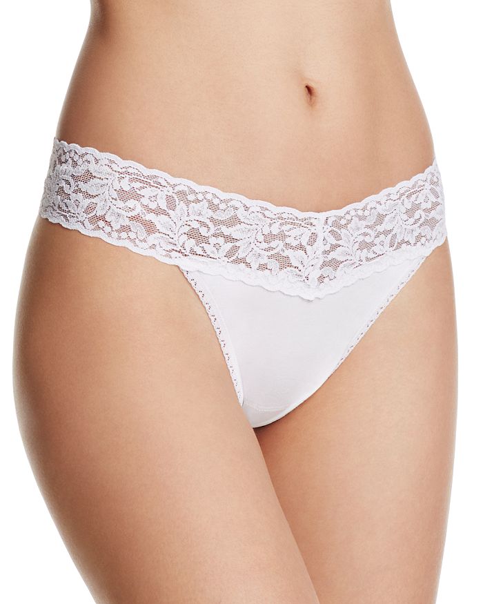 Shop Hanky Panky Cotton With A Conscience Original-rise Thong In White