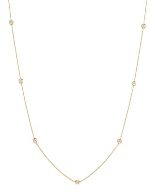 Roberto coin diamond on sale station necklace white gold