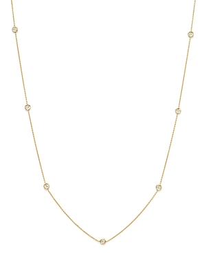 Roberto Coin 18K Yellow Gold Seven Station Necklace with Diamonds, 18