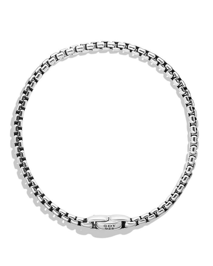 David Yurman Medium Box Chain Bracelet, 4mm In Silver | ModeSens