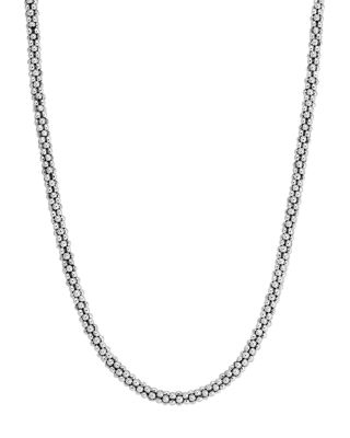 LAGOS - LAGOS Sterling "Caviar" Silver Rope Chain Necklace, 16"