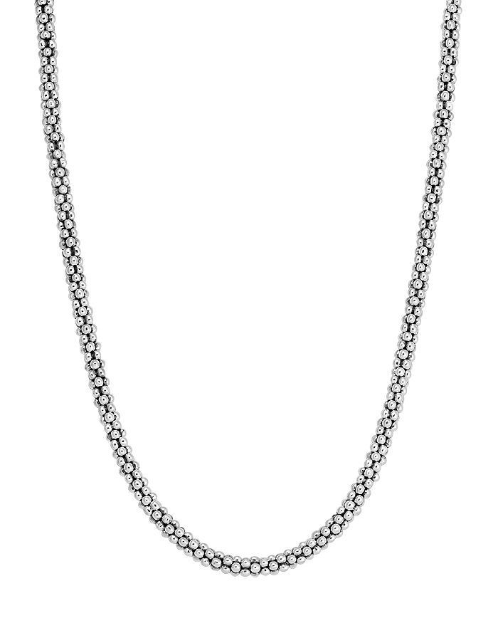 LAGOS - LAGOS Sterling "Caviar" Silver Rope Chain Necklace, 16"