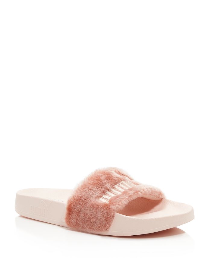 FENTY Puma x Rihanna PUMA FENTY Leadcat Faux Fur Slide Sandals ...