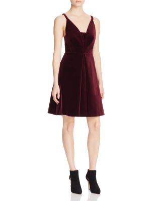 whistles velvet dress