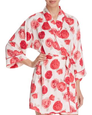 kate spade new york Luxe Floral Wrap Robe | Bloomingdale's