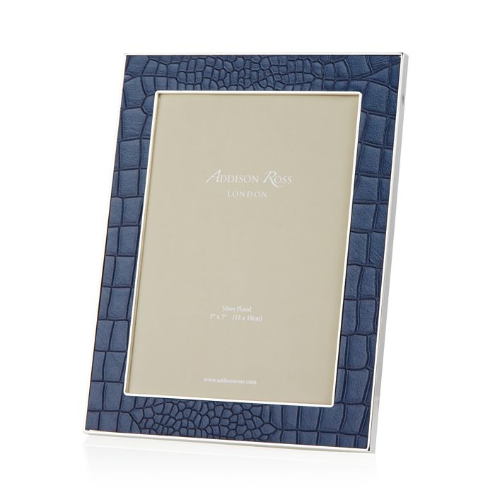 Addison Ross Faux Croc Blue 5x7 Frame Bloomingdale's
