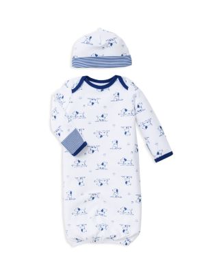 Boys' Puppy Print Gown \u0026 Hat Set - Baby 