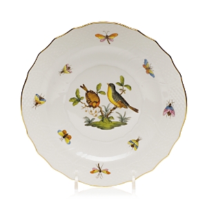 Herend Rothschild Bird Rimmed Soup Bowl, Motif #7 In Motif 07