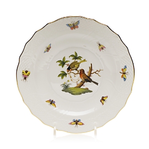 Herend Rothschild Bird Rimmed Soup Bowl, Motif #9 In Motif 10