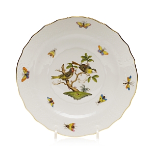 Herend Rothschild Bird Rimmed Soup Bowl, Motif #11 In Motif 11