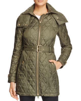 burberry hooded quilted jacket