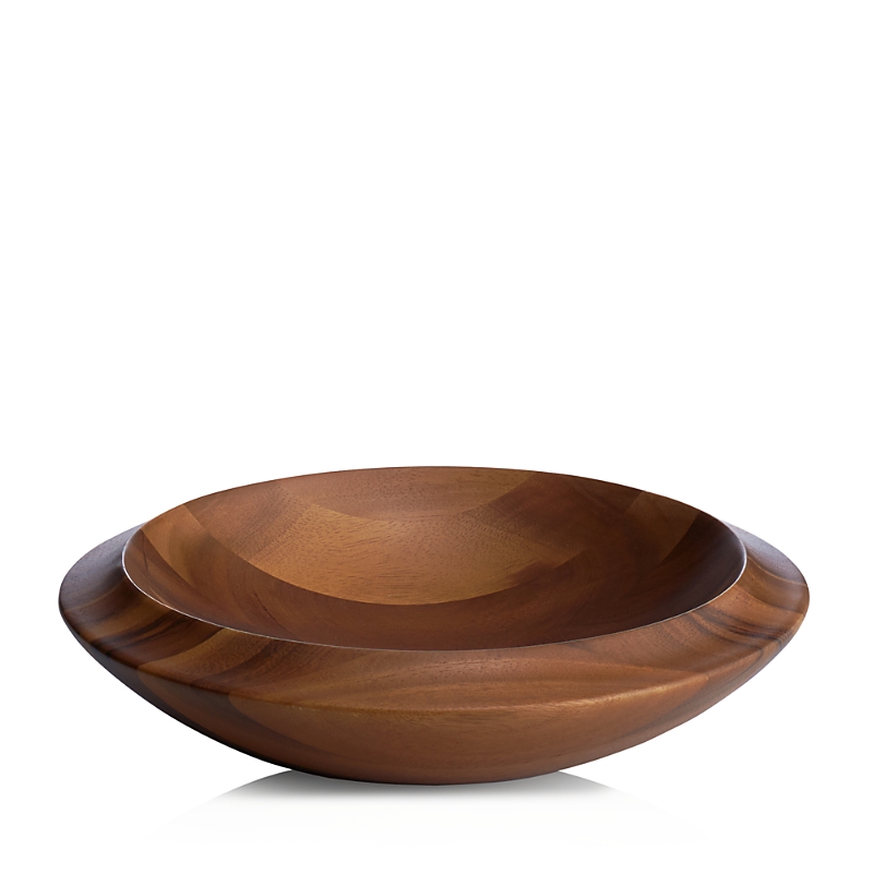 Nambe Skye Wood Centerpiece