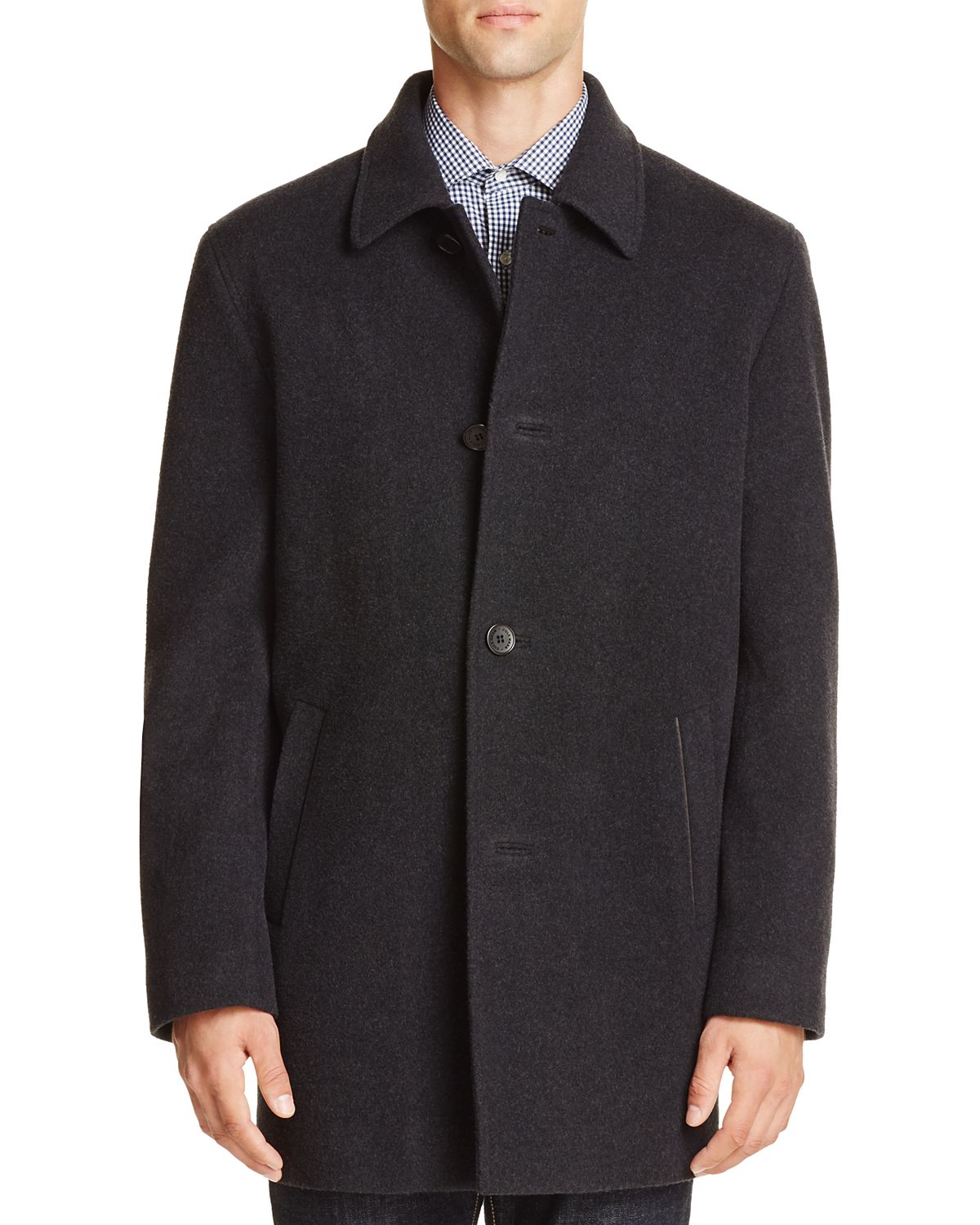 Cole Haan Wool Cashmere Topper Coat