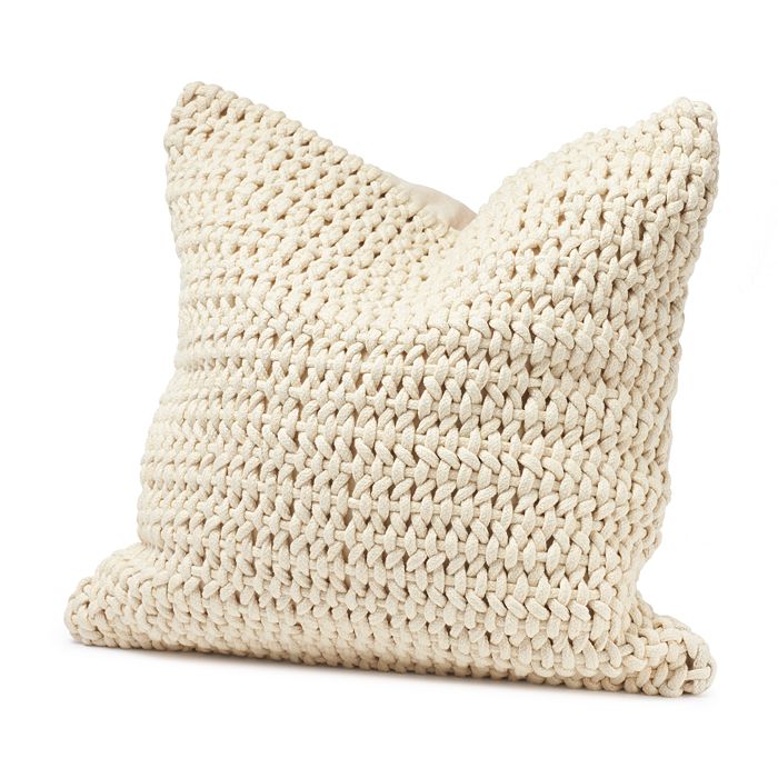 Coyuchi Organic Cotton Woven Rope Decorative Pillow 22 X 22