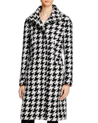 calvin klein houndstooth coat