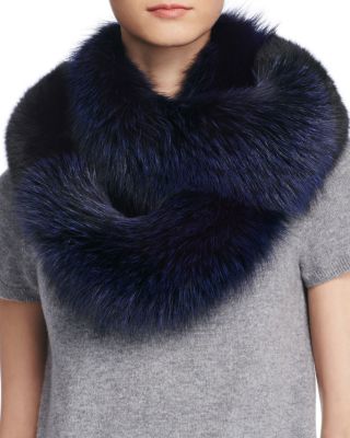 bloomingdales fur scarf