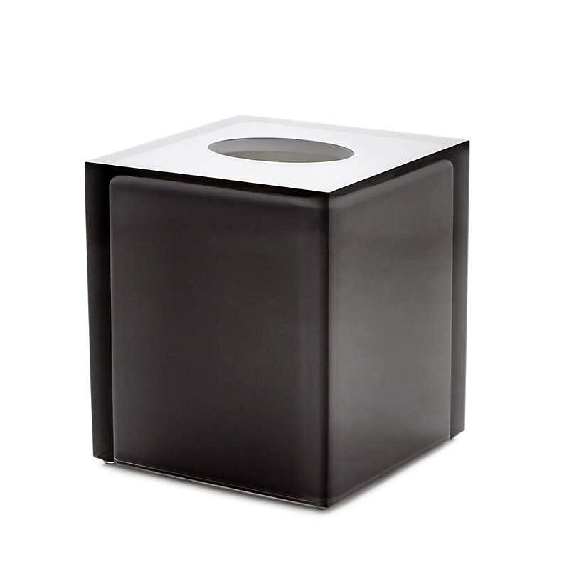 Jonathan Adler Hollywood Tissue Box Cover In Smoke Gray