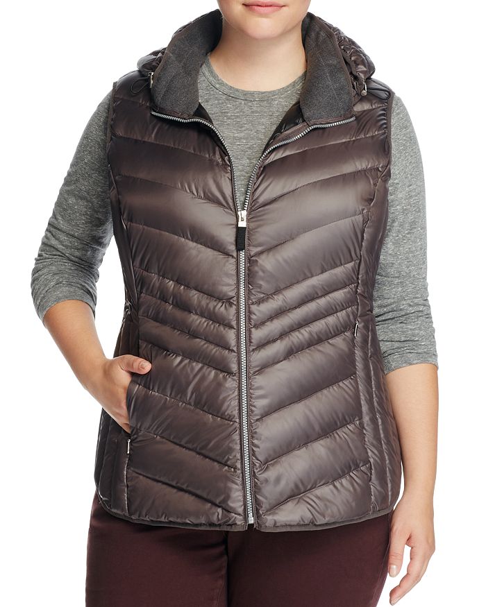 Marc New York Performance Plus Ruby Hooded Down Puffer Vest In ...
