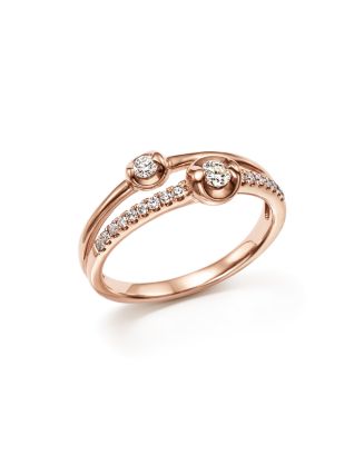 Bloomingdale's Diamond Two Stone Ring in 14K Rose Gold, .30 ct. t.w ...