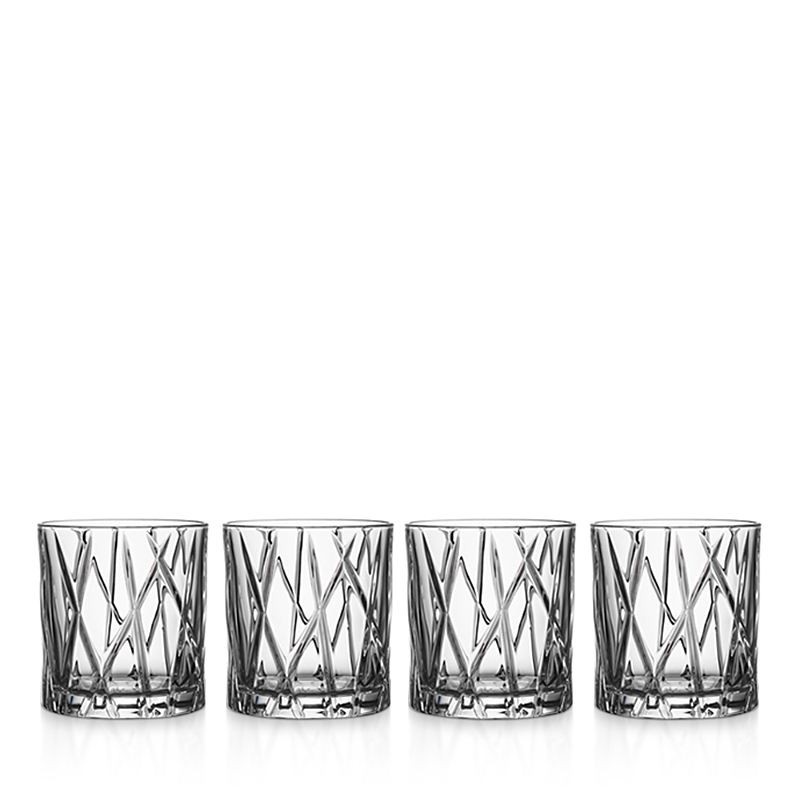 Orrefors City Old Fashioned Glass, Set of 4