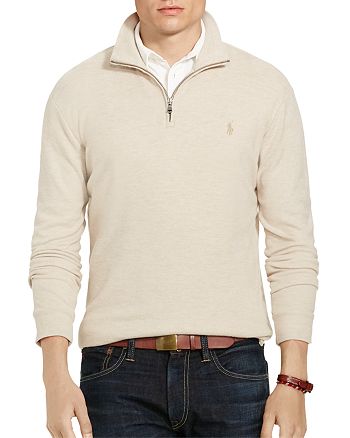 Polo Ralph Lauren Cashmere Touch Half Zip Sweater | Bloomingdale's