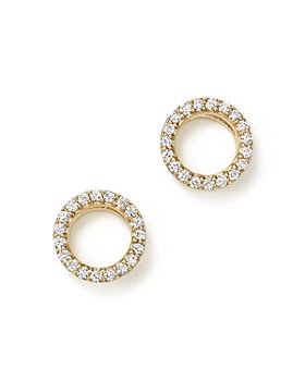 Bloomingdale's - Diamond Circle Stud Earrings in 14K Gold, 0.20 ct. t.w. - 100% Exclusive