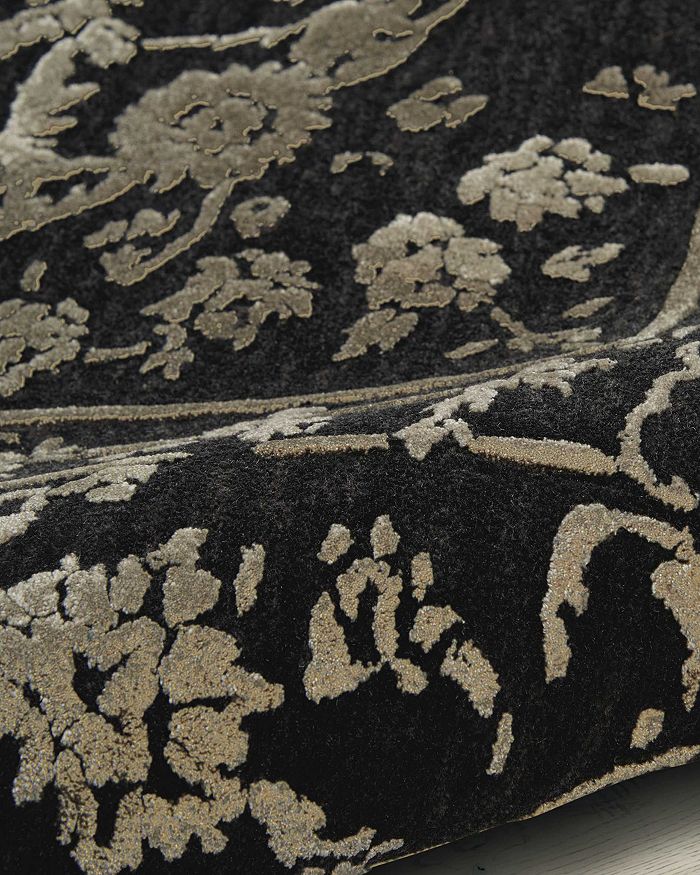Nourison Opaline Rug - Midnight Silver, 8' X 10' In Midnight Silver