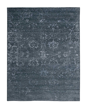 Nourison Silk Shadows Sha15 Rug - Abstract, 8'6 X 11'6 In Blue Stone