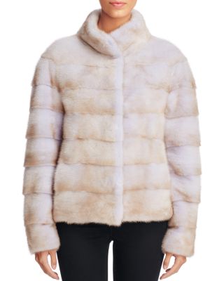 Maximilian Furs Grooved Mink Fur Coat | Bloomingdale's