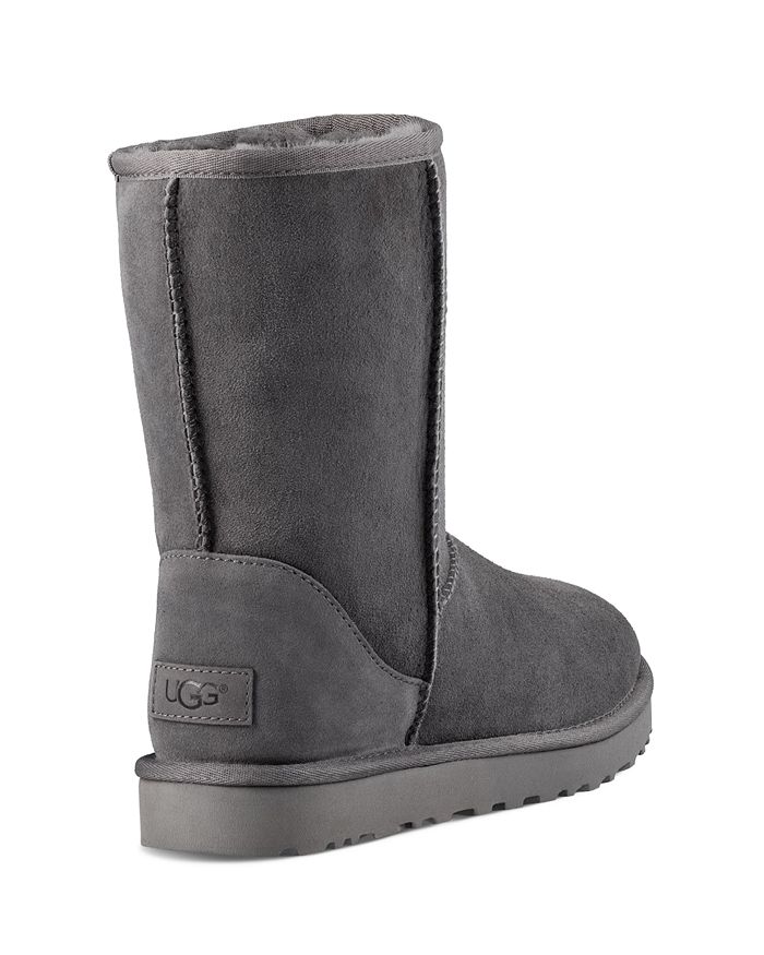 Ugg Classic Short Low Heels Ankle Boots In Brown Suede In Caribou Suede | ModeSens