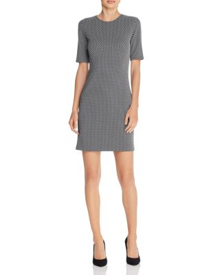 Theory - Rijik Checkered Claymont Dress